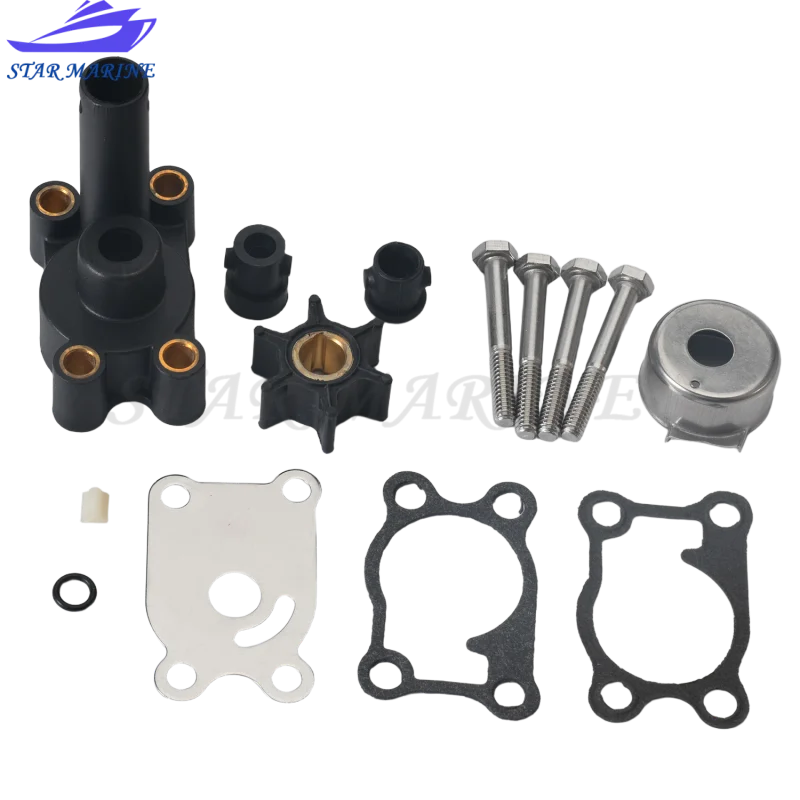 

396644 18-4529 Комплект крыльчатки водяного насоса с корпусом 389844 0396644 для подвесного двигателя Johnson Evinrude 4 4,5 5 6 7,5 8 HP 1984 1986 2005