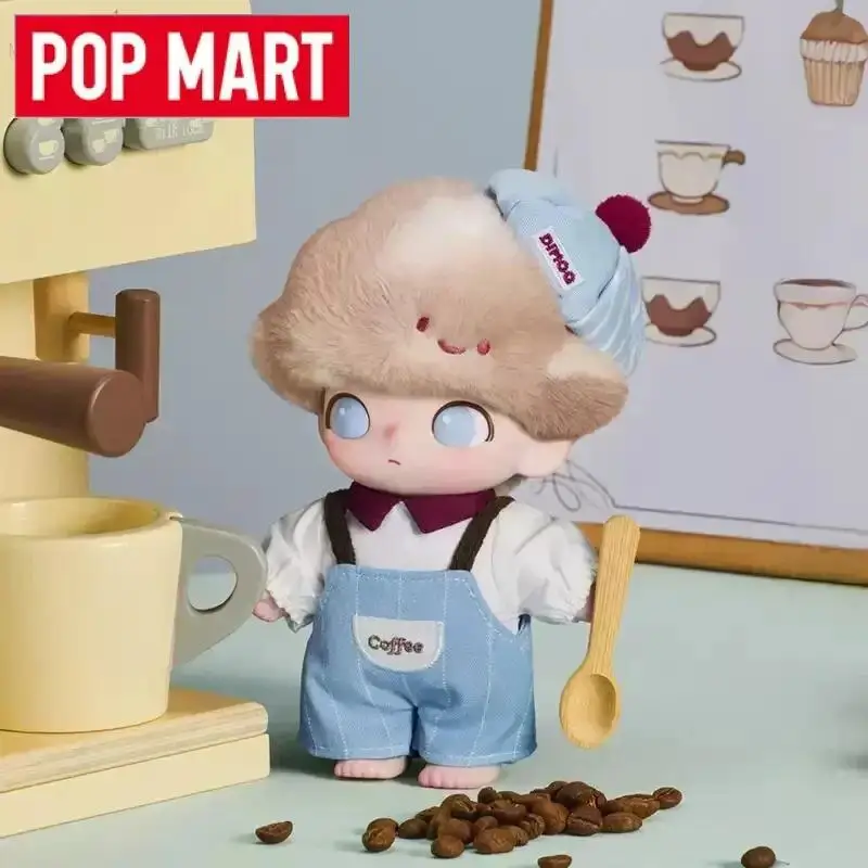 البوب مارت Dimoo سحق على القهوة سلسلة صندوق أعمى اللعب Kawaii الحلي التماثيل صندوق غامض نموذج لسطح المكتب دمى الهدايا ديكور المنزل
