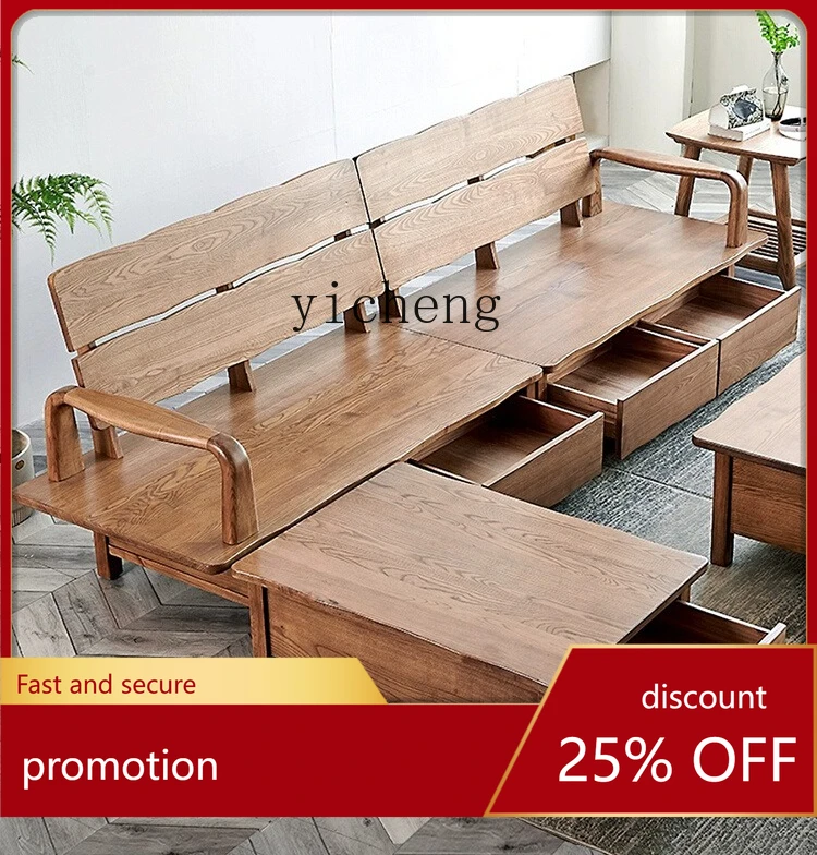 

Зимний и летний диван двойного назначения из массива дерева с ящиками для хранения, органайзер для гостиной, большой угловой диван