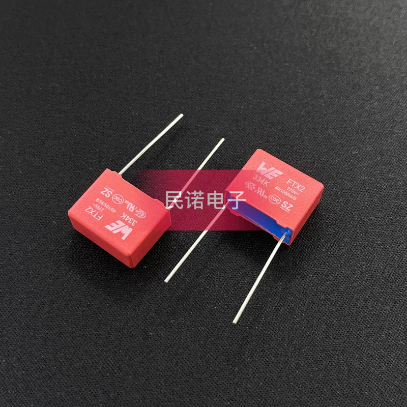 100PCS/New safety film capacitor FTX2 275V 0.33UF 275V 334 330NF pin pitch 15mm