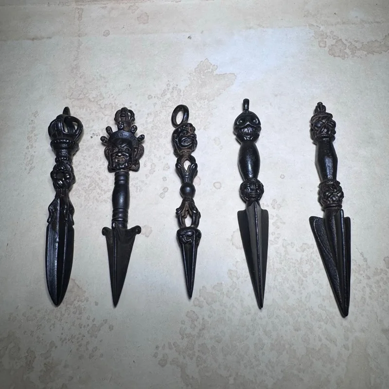 -style vajra scepter, hand-held iron ornament, wisdom Mantra sword, Tibetan cultural items