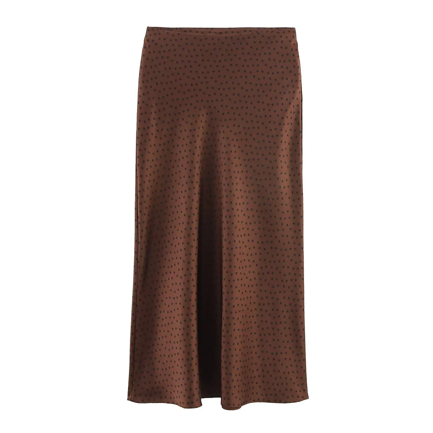Women's High Waist Midi Skirts Summer Female Leopard Satin Half Skirt Casual Lady Elegant Long A-Line Skirts Streetwear