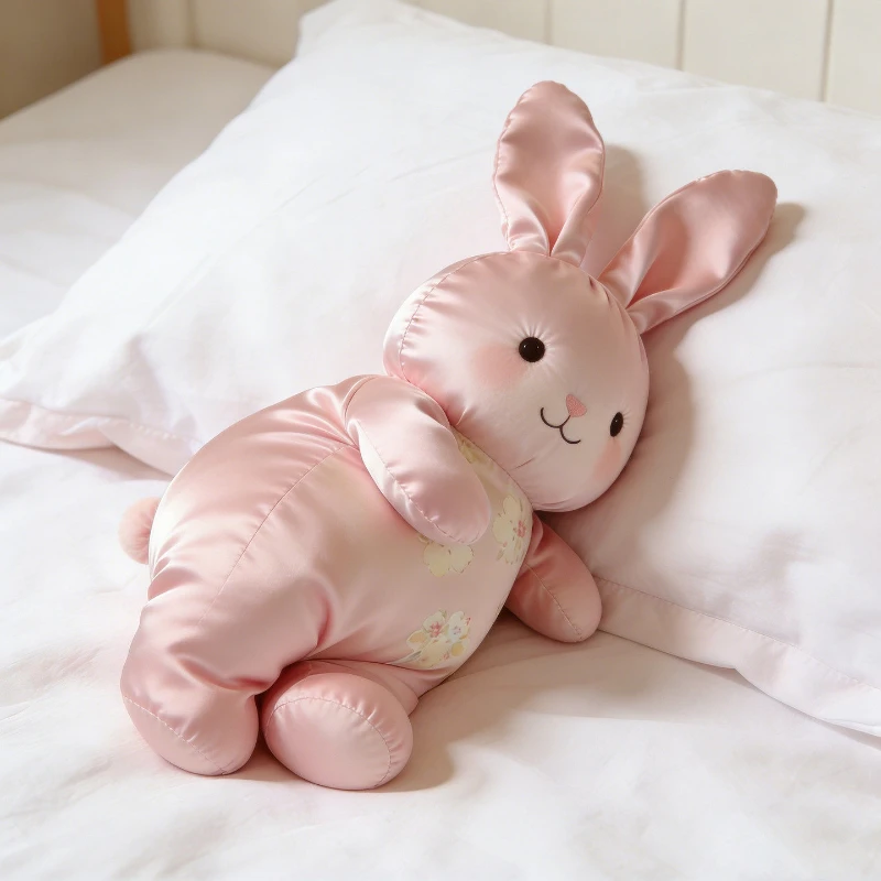 Cool Ice Silk Summer Plush Hugging Doll Moisture Absorbing Breathable Cushion For Girls Comfortable Sleeping Throw Back Pillow