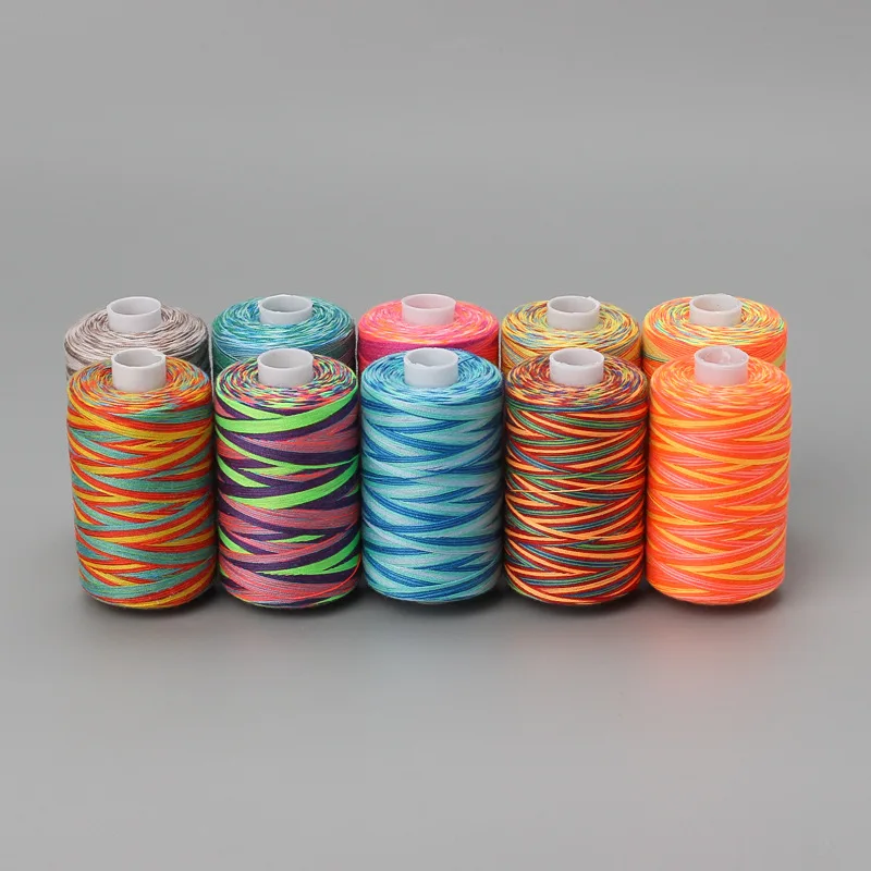 1000 Yards Household Colorful Polyester Sewing Thread Lock Hem Thread Durable Quilting Thread For Needlework DIY Sewing Repair