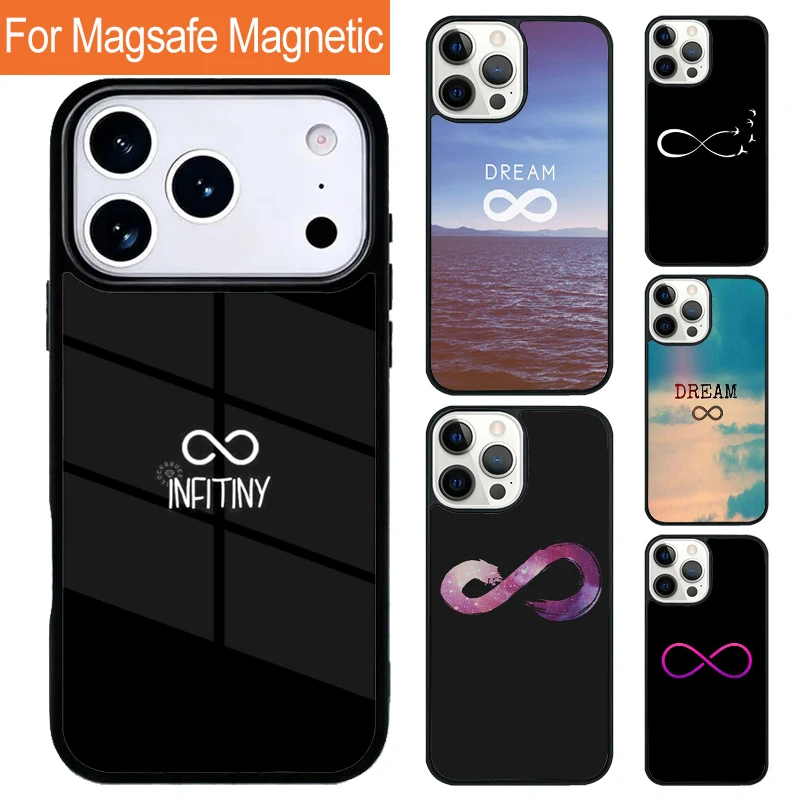 Funda Magnética con Carga Inalámbrica Dream Infinity para iPhone 17 Pro, 16, 15, 13, 12, 11 Pro Max, Air 14 Plus con Cubierta Magsafe