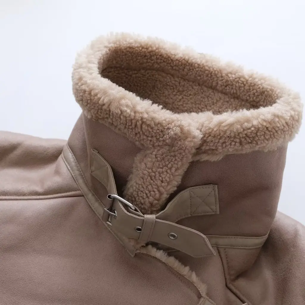 Casaco de pele de couro da motocicleta feminina rua moda topo para o outono estilo europeu americano roupas por atacado