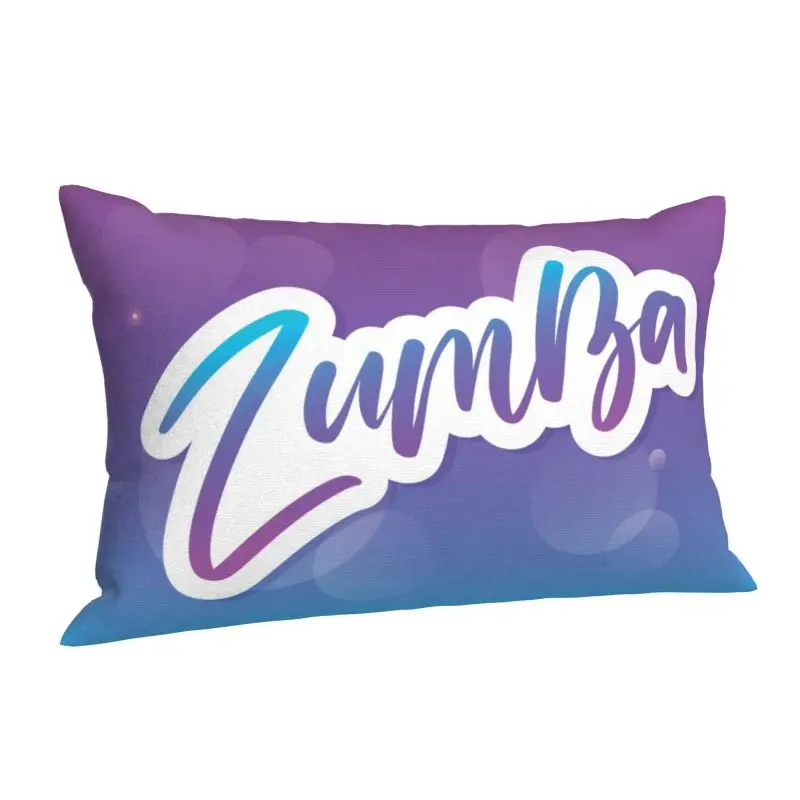 Custom Luxury Zumbas Classes Fitness Dance Cushion Covers 75cm x 50cm Velvet Pillowcase for Bed Sofa Rectangle Pillowcase