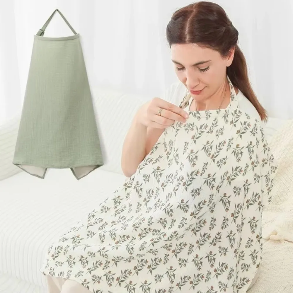 Cotton Mother Outing Breastfeeding Cover Privacy Apron Stroller Blanket Breastfeeding Apron Adjustable Feeding Nursing Covers