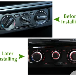 3 PCS -Auto -Taste für Auto für Volkswagen VW Golf 5 Mk5 Jetta Tiguan Touran Passat B6 B7 3C für Skoda Octavia A5 Klimaanlagenknöpfe 6 Hauptverkaufsklimaanlagen Jetta Mk5 - №2