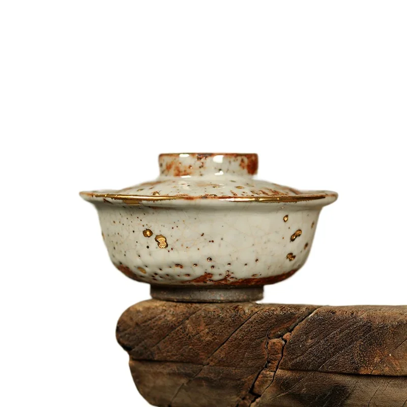 Burning set making bowl, ceramic creative three talent cover cup 5