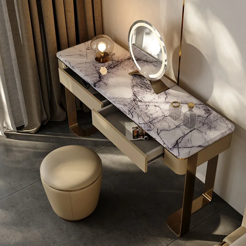 

Makeup Luxury Vanity Table Bedroom Accessories Chair Computer Dressing Table Filing Cabinets European Penteadeira Home Furniture