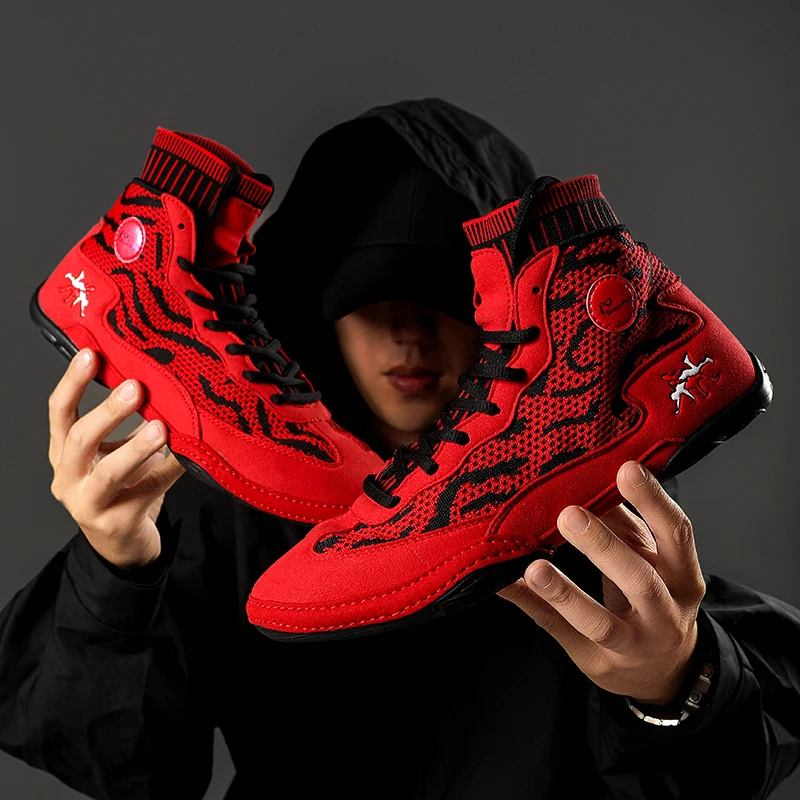 

New Professional Men Women Wrestling Boots 5 colors Boxing Shoes Couples Anti-Slippery Sneakers Mens Breathable Wrestling Boots