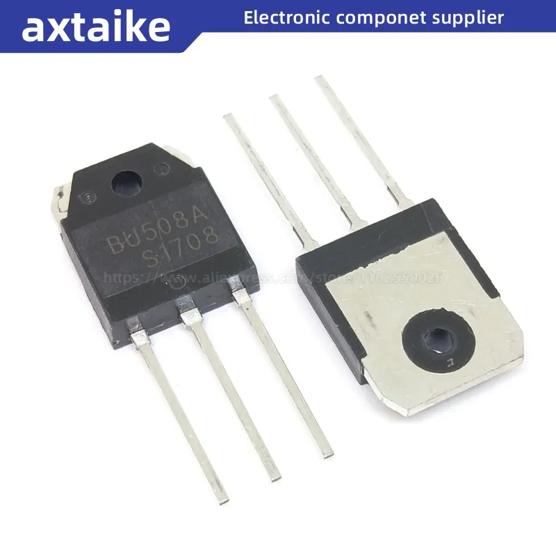 

10PCS BU508A BU508 NPN 700V 8A TO-3P DIP NPN Power Transistor