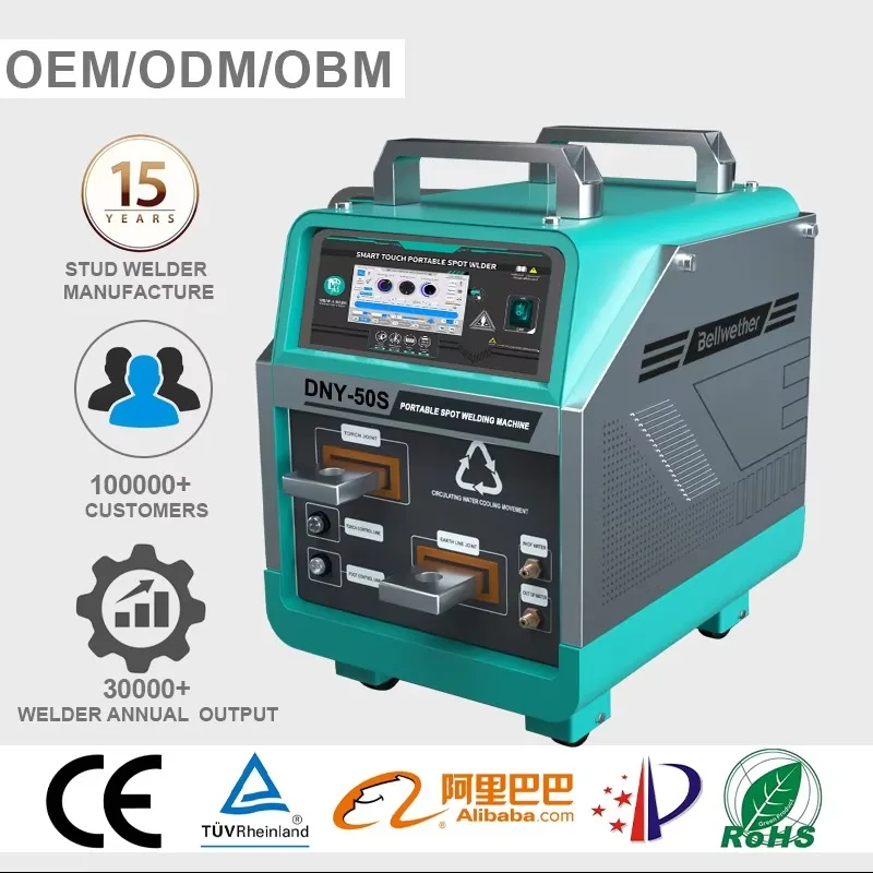 New Stainless Steel Portable Spot Welding Machine  CE Certified Recycle Water-cooling