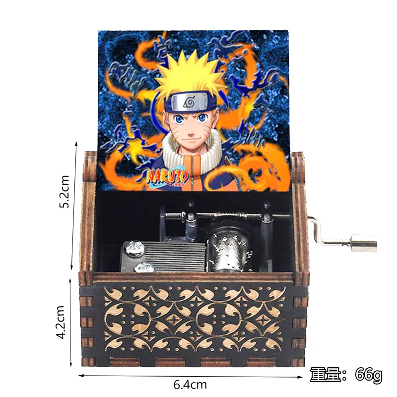 ナルトオルゴール漫画をテーマにしたナルトオルゴールクラシック手回しオルゴール装飾品木製オルゴールナルトフィギュア