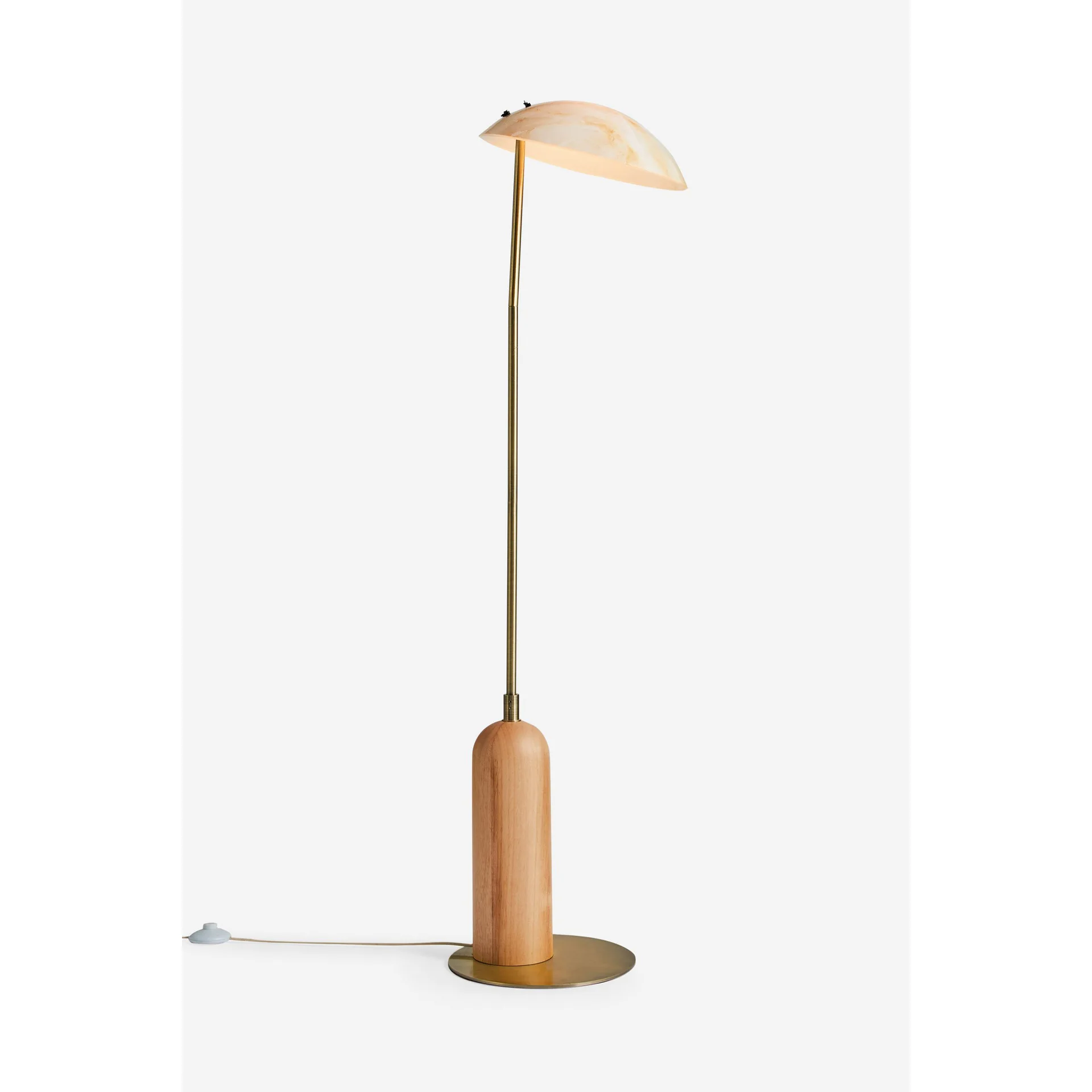 Lampada da terra americana a conchiglia retrò, camera da letto, soggiorno, accanto al divano, senso avanzato medievale francese wabi **** vento verticale