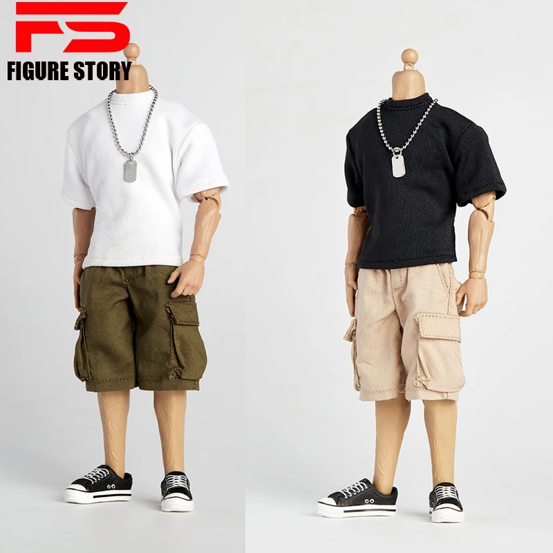 

Масштаб 1/12, Мужская одежда для кукол, модная многоцветная Футболка, подходит для модели экшн-Фигурки 6 дюймов