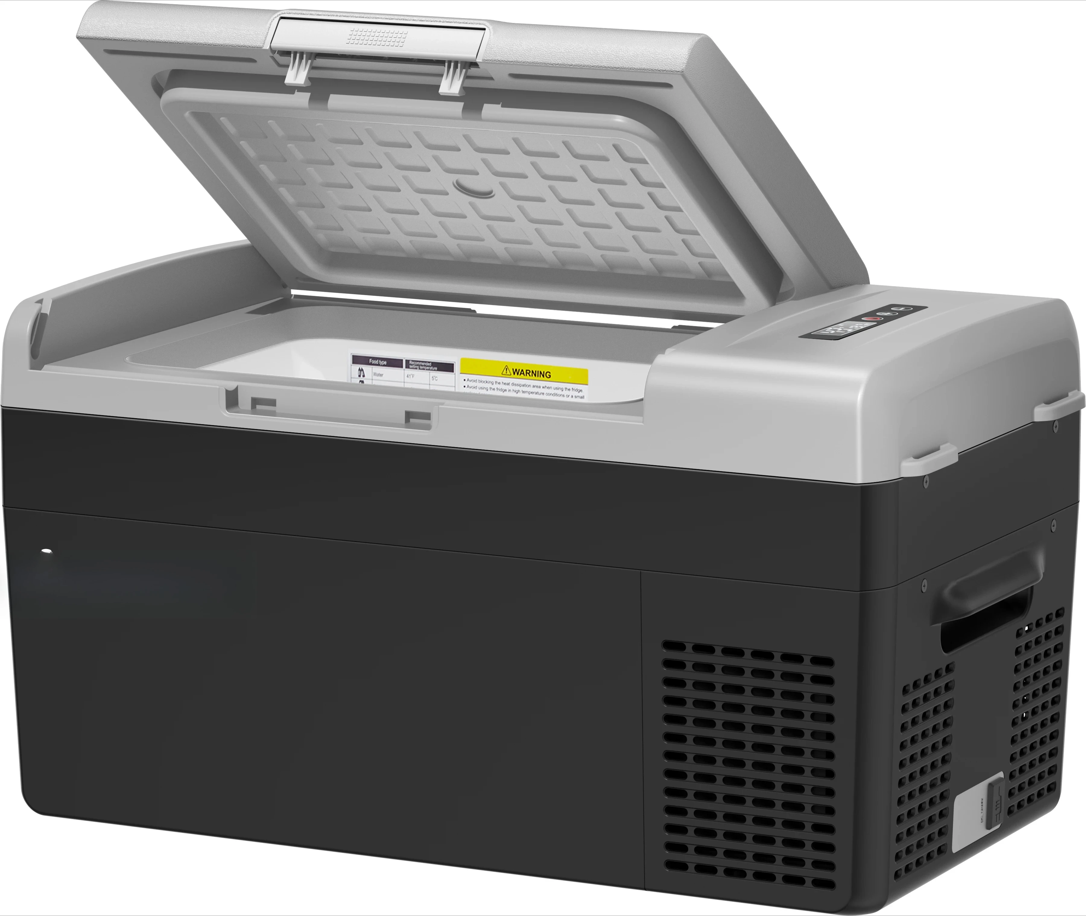 

FC20 Black 12/24V Single Use Fridge Camping Freezer Solar Power Cooler Portable Outdoor Refrigerator With USB Port