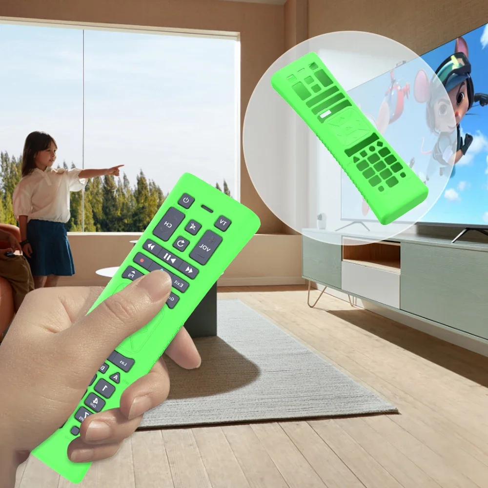 Protective Silicone Remote Case For xfinity xr11 Remote Controls Protective Case Simple Dustproof Protective Sleeve with Lanyard