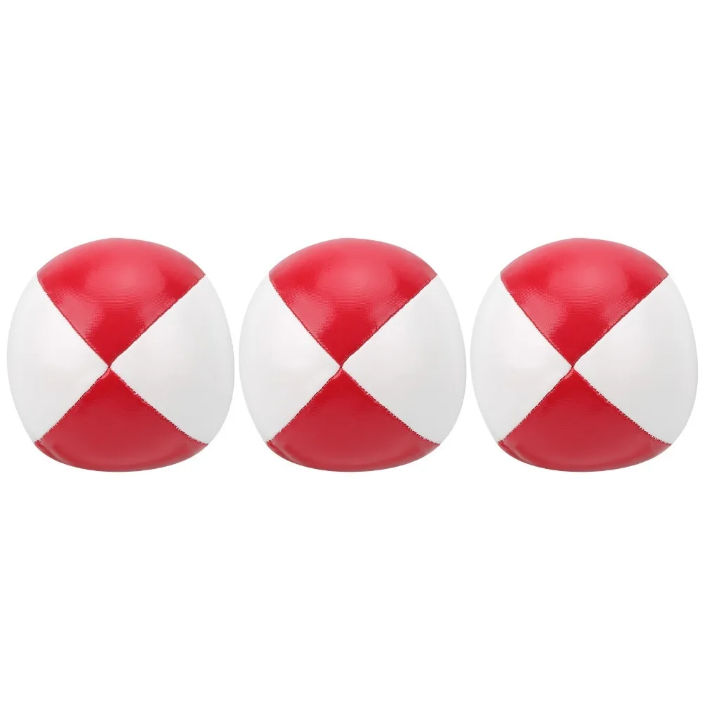

Набор из 3 мячей для жонглирования из искусственной кожи (красный, белый, синий), не отскакивающие мячи для тренировок и вечеринок