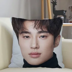 Musife-funda de almohada personalizada Byeon Woo Seok, decoración del hogar, 45x45cm, funda de almohada cuadrada con cremallera, envío directo 01.11