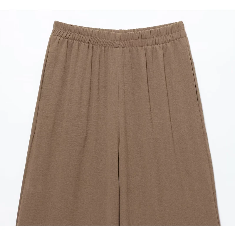 MUJER 2025 Damen-Hosen-Sets, hohe Taille, Baggy-Hosen-Sets für Frauen, 2-teilig, Sommer, lässiges Damen-Outfit, Langarm-Shirts für Damen