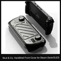 Skull & Co. HardShell Paquete de cubierta frontal GripCase Funda protectora portátil StandGrip para consola de juegos Steam Deck LCD/OLED