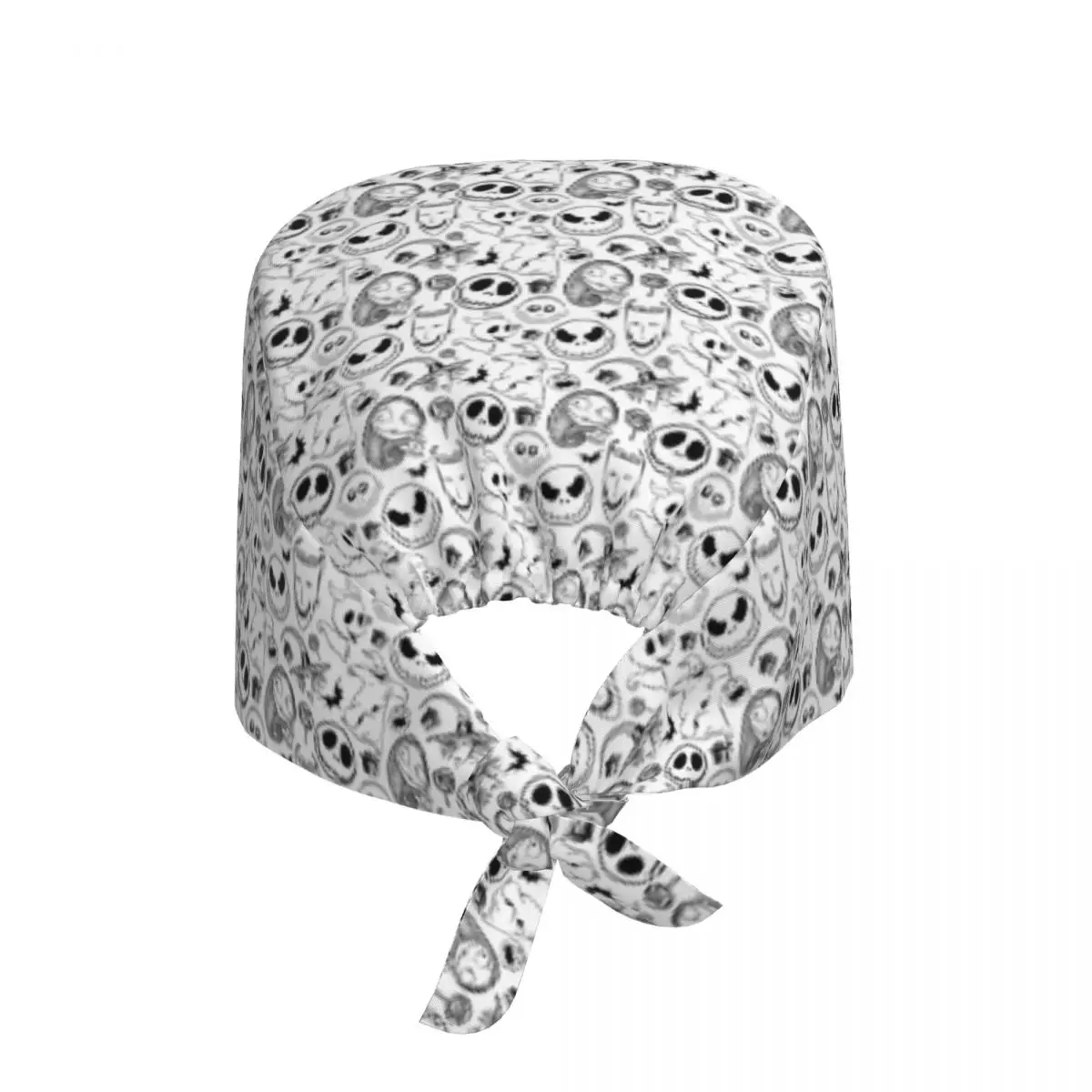 Benutzerdefinierte The Nightmare Before Christmas Medical Staff Scrubs Hut Unisex Film Schädel Arzt Krankenpflege OP-Mütze Scrub Caps