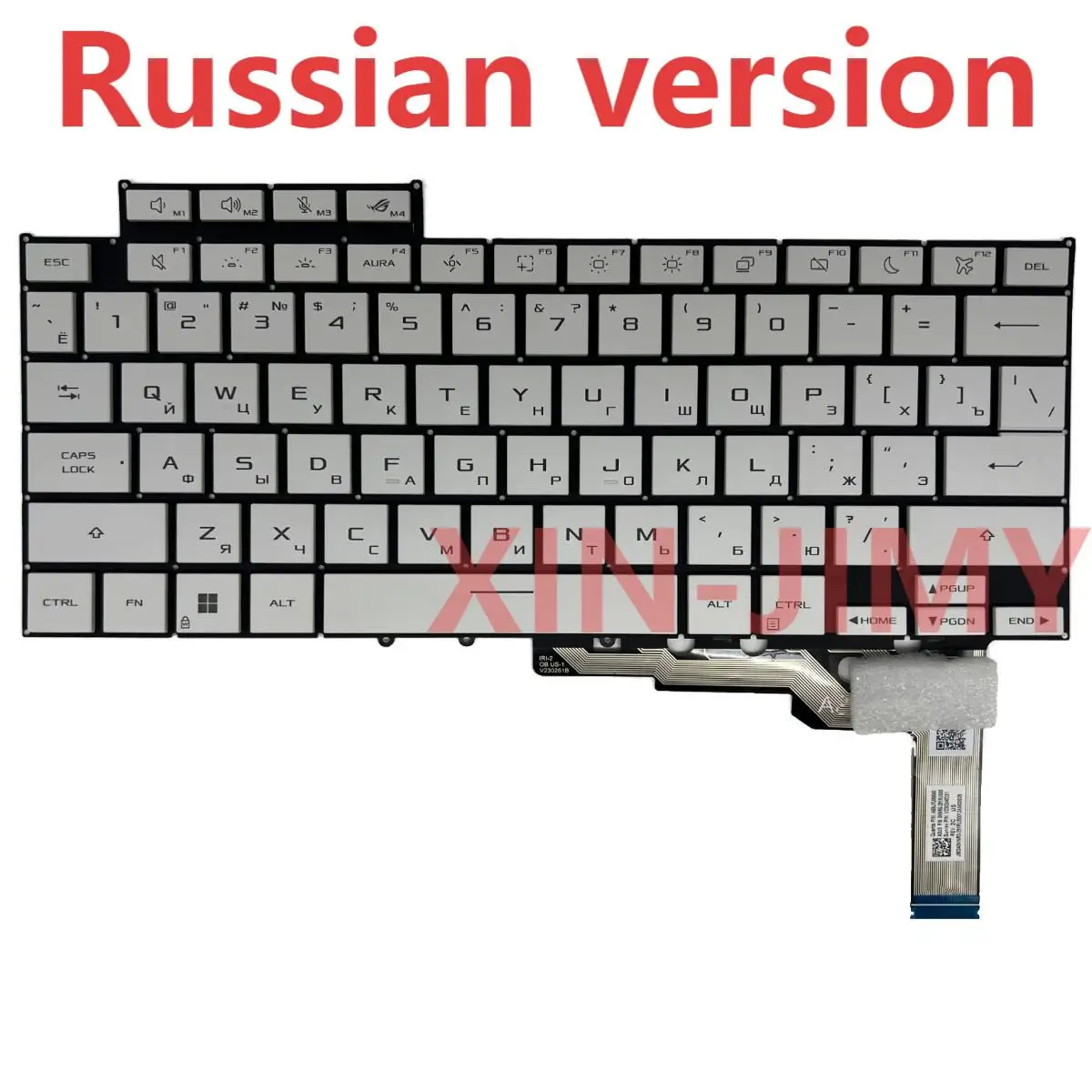 

GA403 US/Russian Backlit Keyboard for ASUS ROG Zephyrus G14 2024 GA403UI GA403UV GA403U GA403UU White