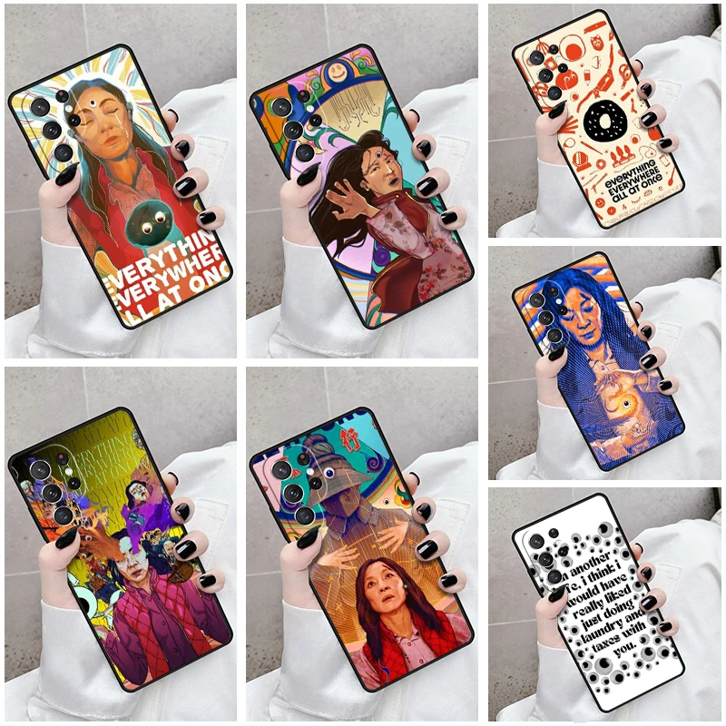 Phone Case For Samsung Galaxy S24 S23 S21fe S22 Ultra Plus Note 10 20 S8 S9 S10 Cover Everything Everywhere All at