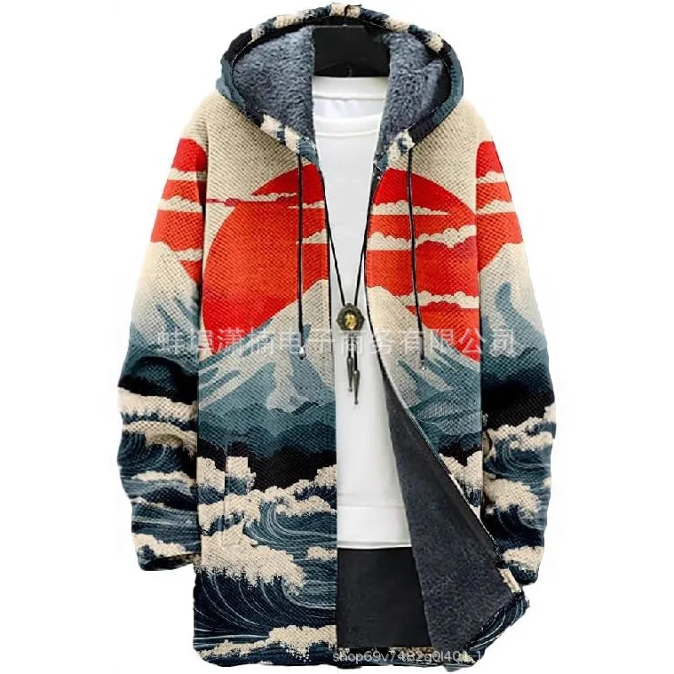 Spring Men's Trend Lapel Chenille Woolen Coat Woolen Coat