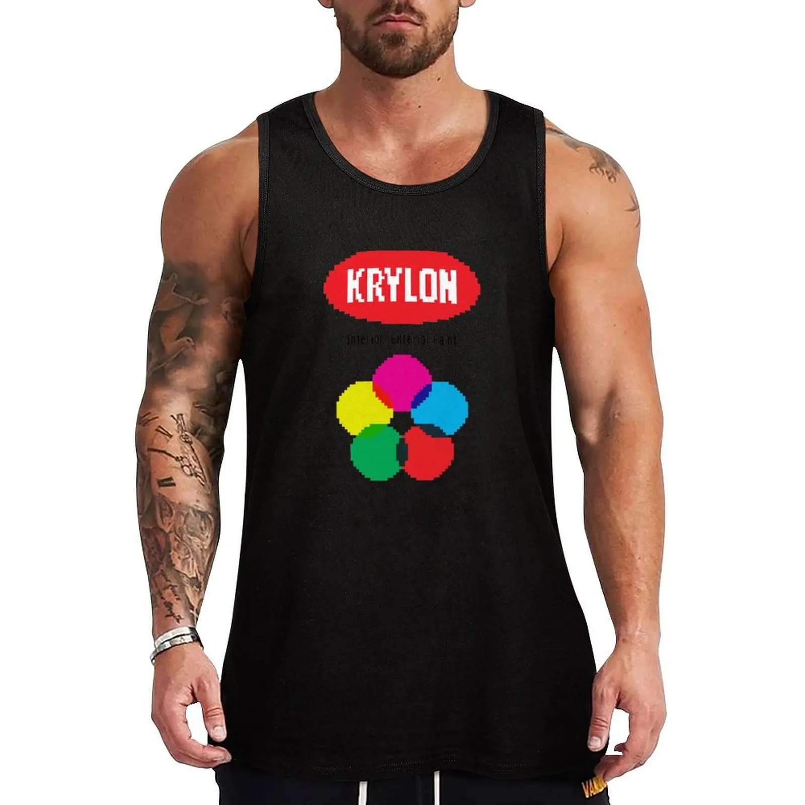

Krylon Spray Paint 8-Bit Tank Top Classic Fit Tank Tops Undershirt Everyday Wear