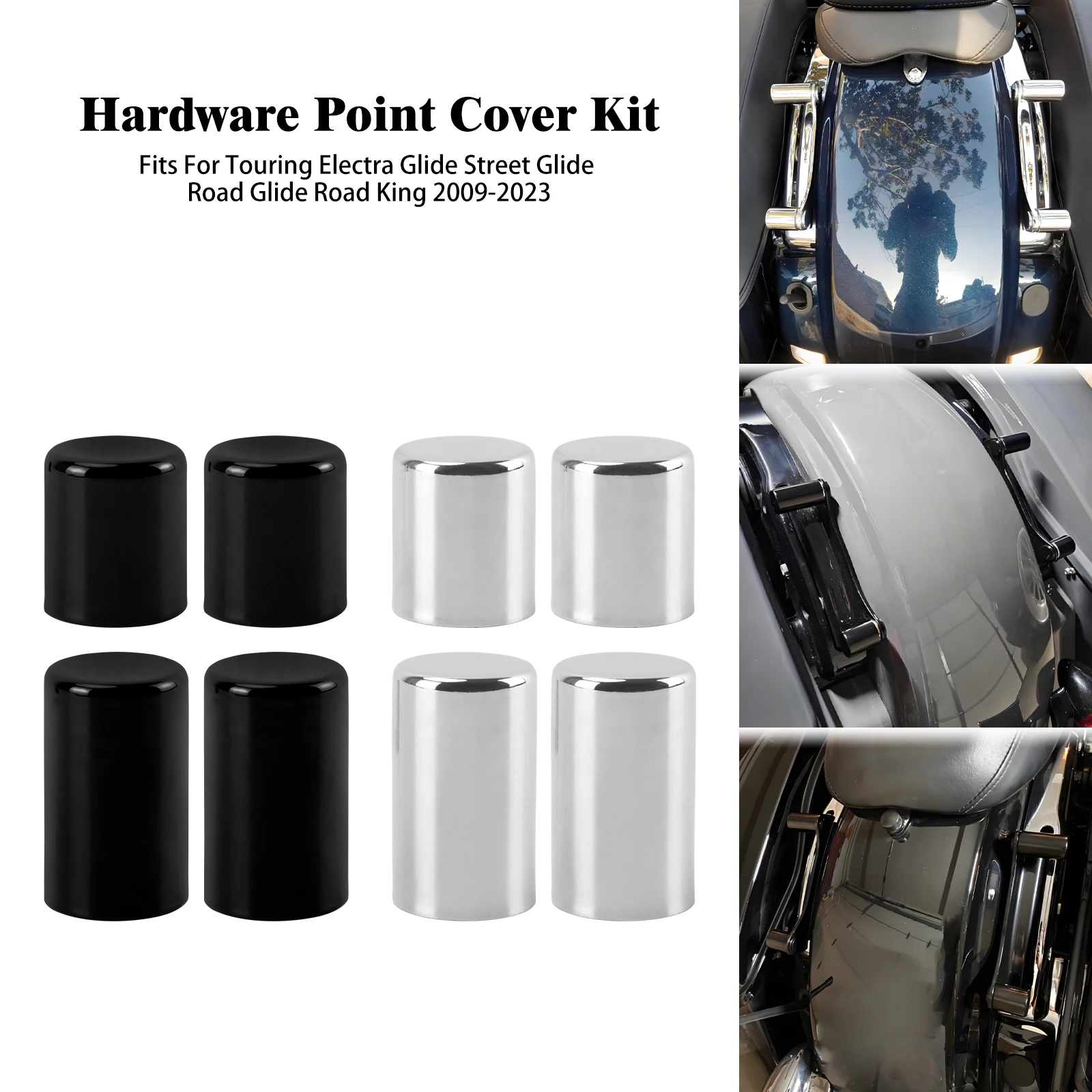 

4 шт., набор чехлов для стыковки мотоцикла для Harley Touring 2009-2023 Road King Street Electra Glide Ultra Limited FLTR