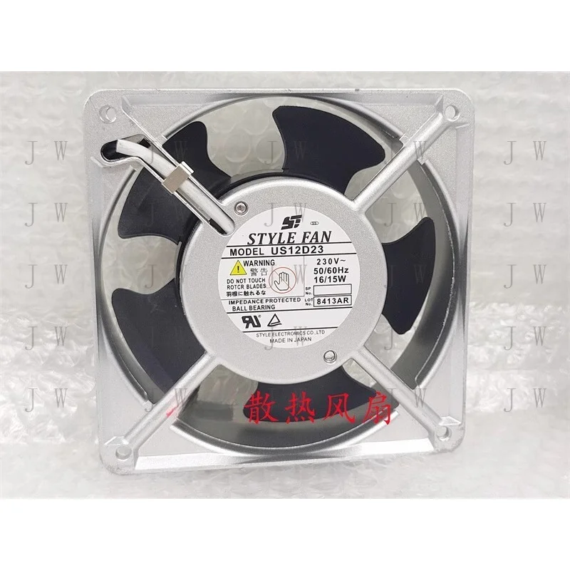 DDW FOR  STYLE FAN US12D23 12038 230V 16/15W 12CM High Temperature Cooling Fan
