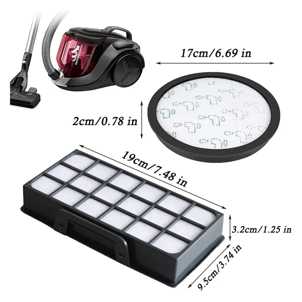 FZFZ For ZR006001 RO6921EA RO6941EA RO6951EA RO6954EA RO6963EA RO6984EA Vacuum Cleaner Filter