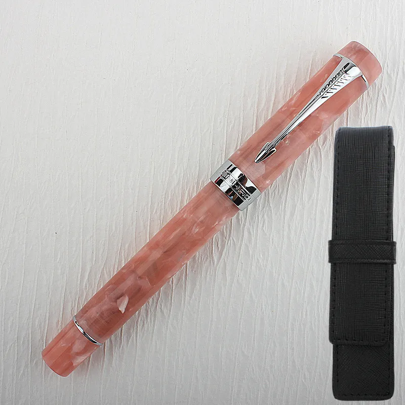 

Brand Jinhao 100 Fountain Pen Cherry Blossom Powder Ink Pen EF F M Nib Business Office School Supplies Writing Pen