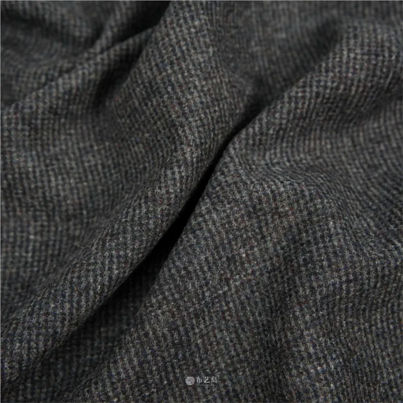 A thin dark mixed-color woolen fabric coat windbreaker and suit designed by designer