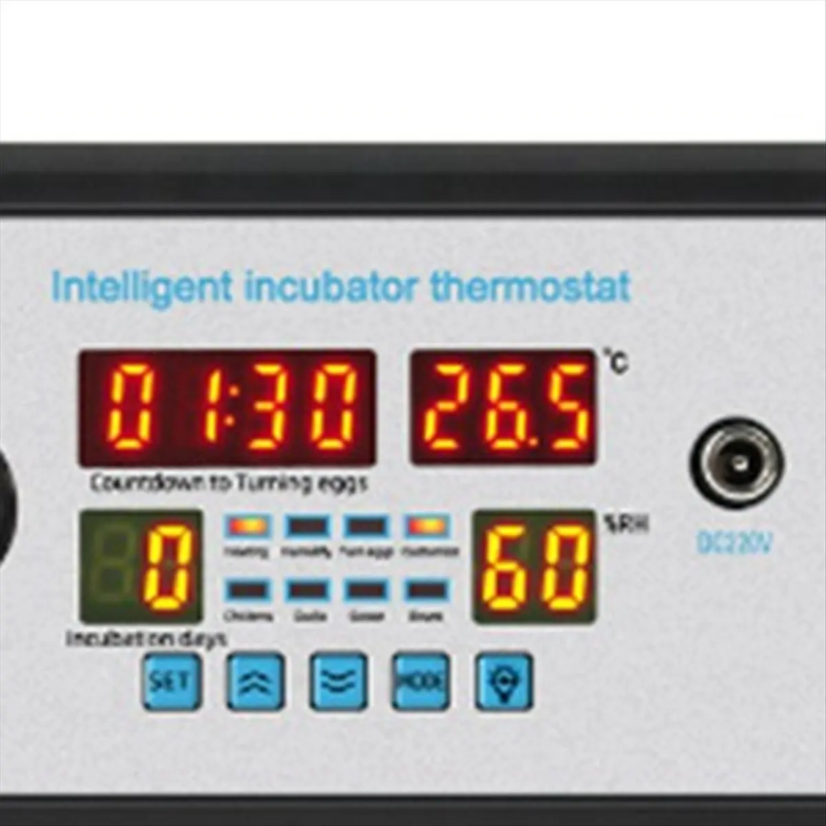 A99X 220V Smart Thermostat Digital ZFX-W9002 Thermostat Temperature Humidity Control Incubator 360 Automatic Egg Turning