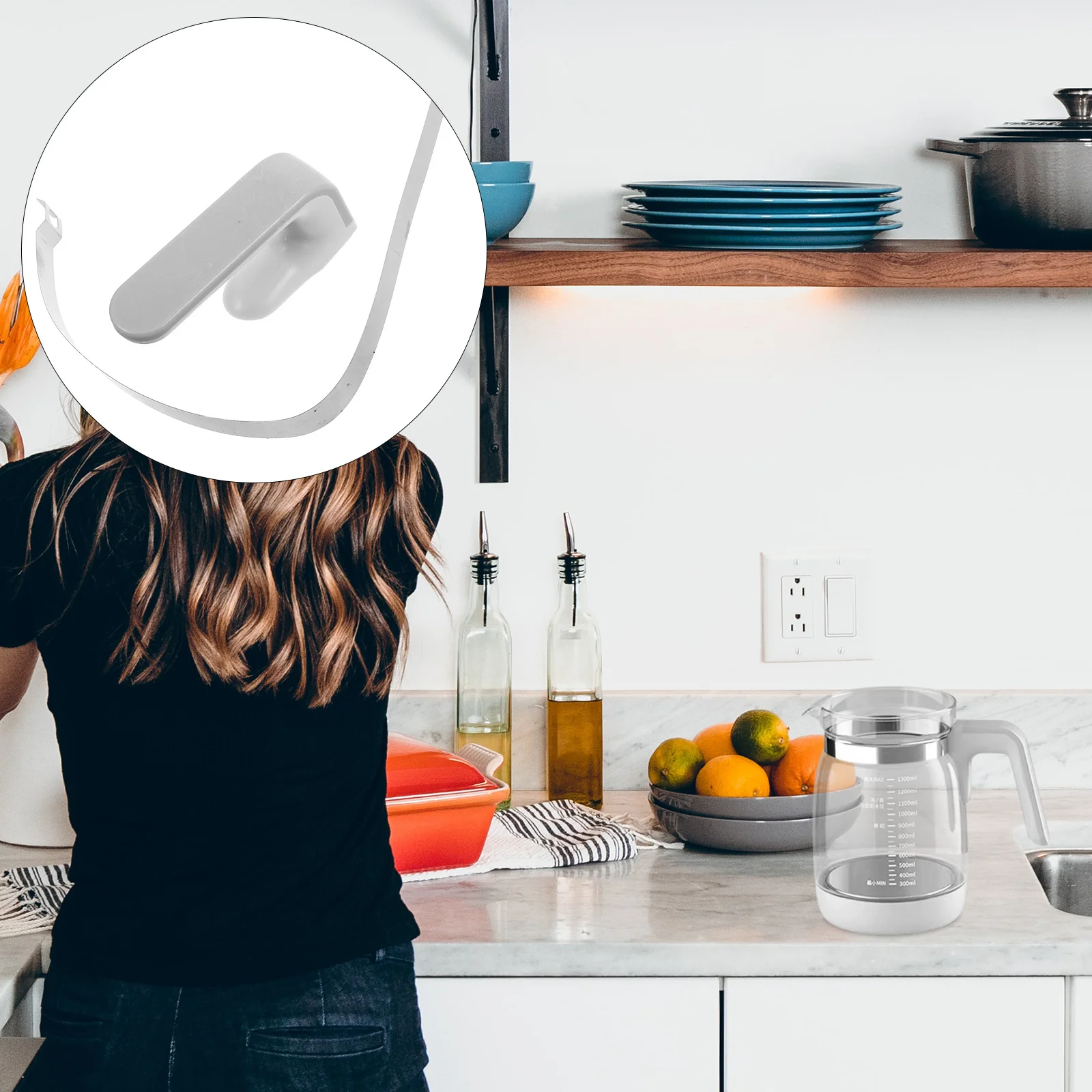 

Anti-Scalding Kettle Handle Replacement Ergonomic Comfortable Grip for Household Thermostatic Water Kettle