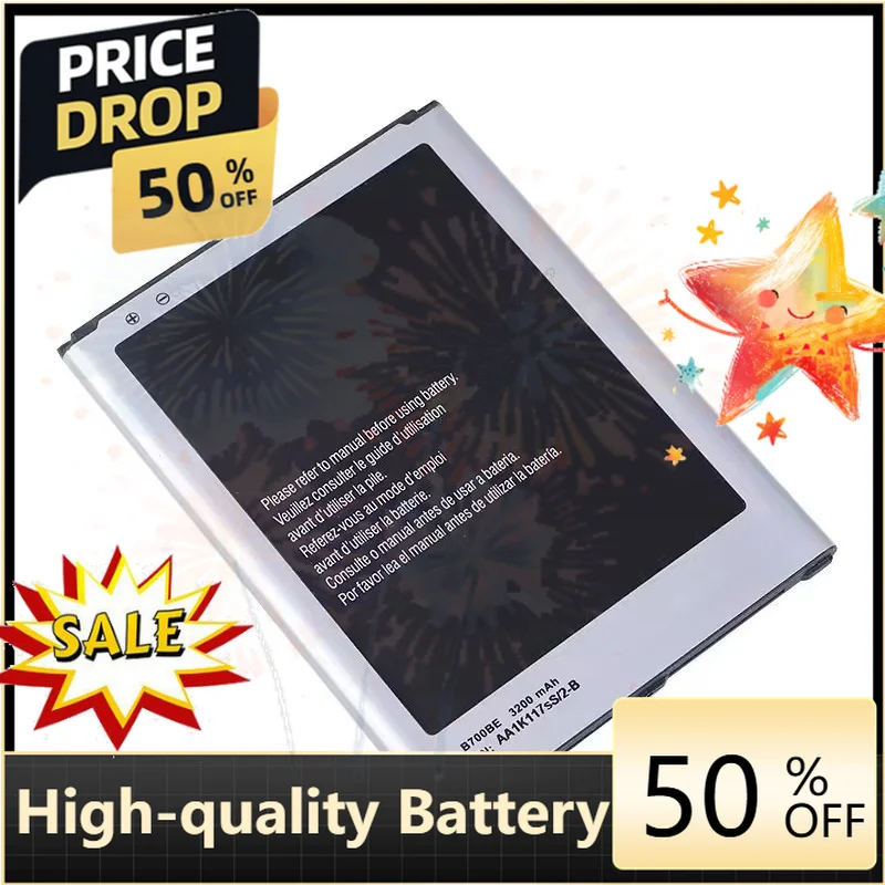 SWZY New Battery B700BE 3200mAh for Galaxy Mega 6.3 I9200 I527 I525 I9205 P729 T2556 L600  Mobile Phone Battery