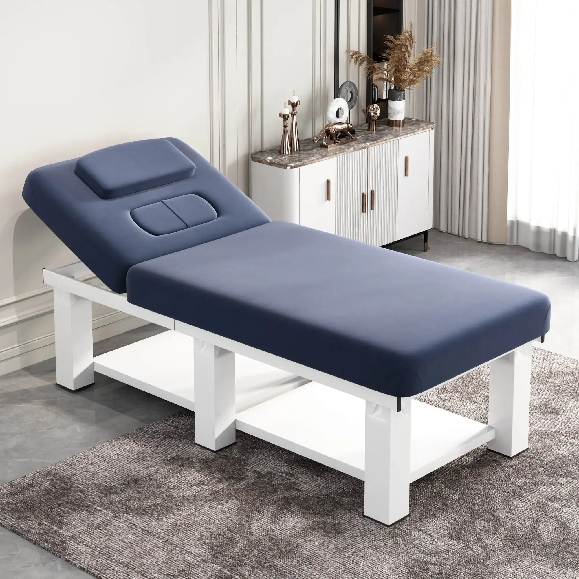 Metal Comfort Adjust Massage Bed Lash Beauty Tattoo Massage Table Sleep Physiotherapy Lettino Estetista Salon Furniture KMMT