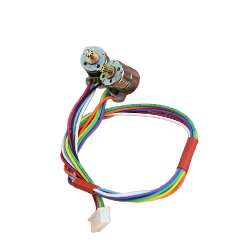 1Pair Mini Tiny 8mm Stepper Motor 2-Phase 4-Wire Stepping Motor Micro Stepper Motor Small Electric Precision Connecting Wire