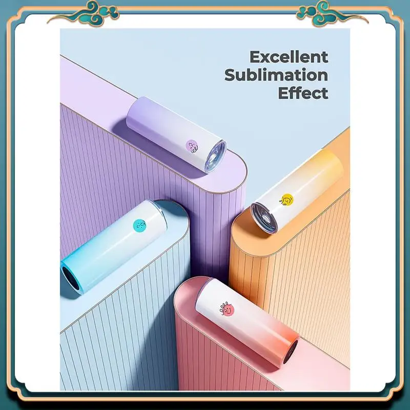 

8Pack Blank Stainless Steel Tumblers 20Oz Straight Skinny With Sublimation Papers, Lids And Straws For Tumbler Press Machine