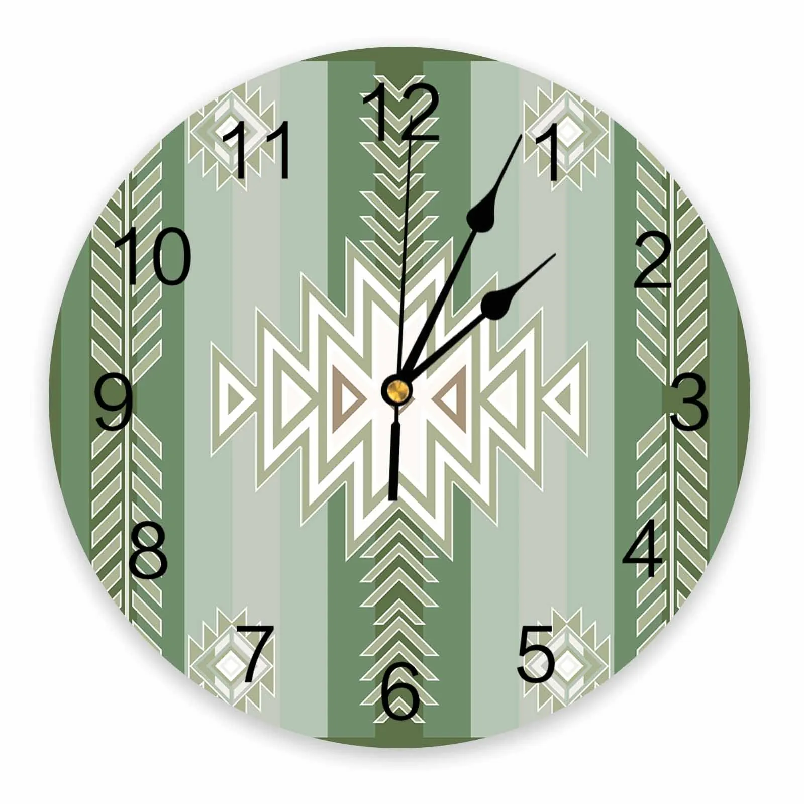 

Богемные ацтекские марокканские деревенские фермерские настенные часы, современные бесшумные часы для гостиной, домашний декор, настенные часы