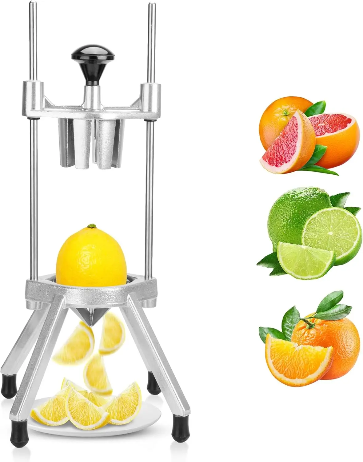 

8-Blade Stainless Steel Lemon Slicer and Vegetable Dicer for Home, Bar, Restaurant Use