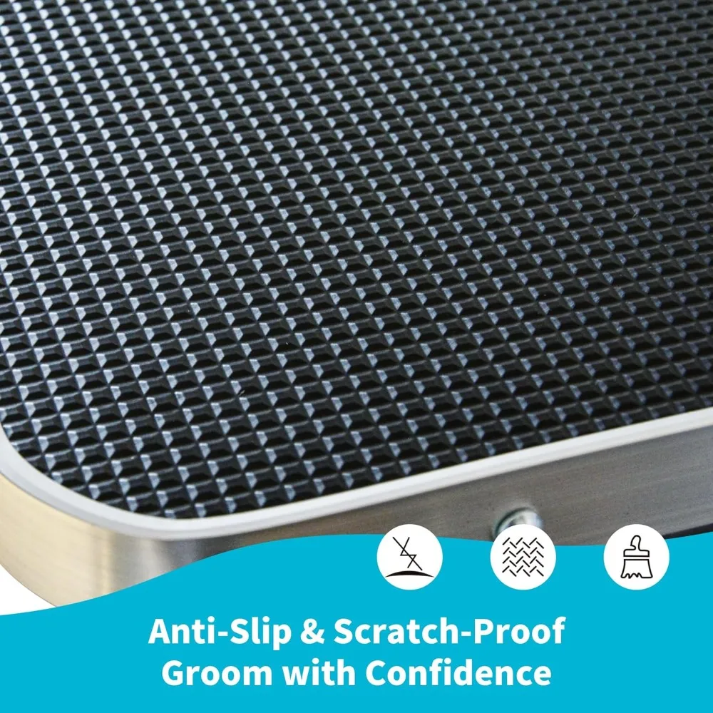 شحن مجاني - طاولة العناية بالكلاب الأليفة مقاس 46 بوصة مع سلال |   طاولة تشذيب العناية بالسلالات الكبيرة، نسخة مطورة