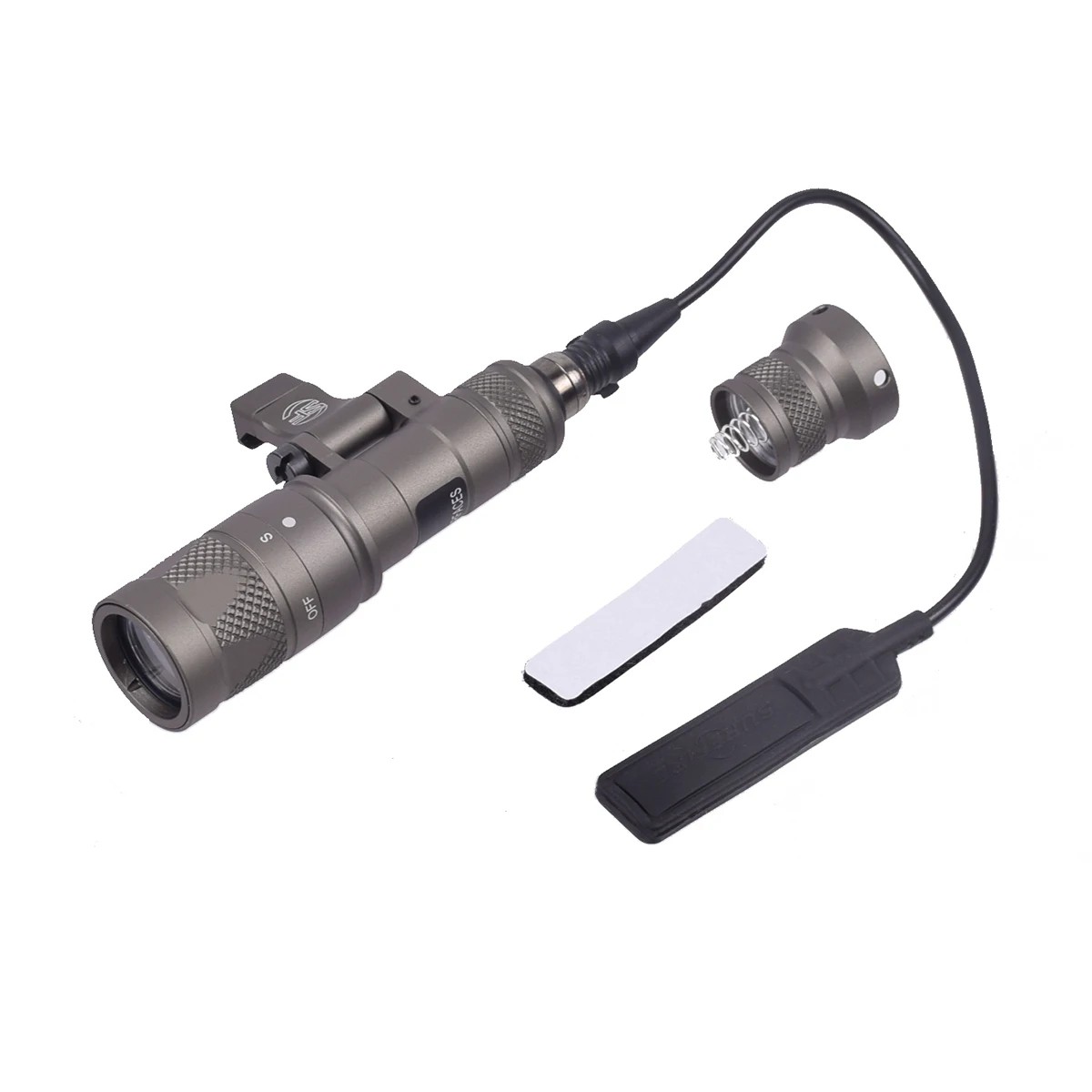 

Tactical SF M340V Weapon Gun Light Constant Strobe Remote Tape Tail Switch Momentary Adjustable Offset Mount For Airsoft Rifle