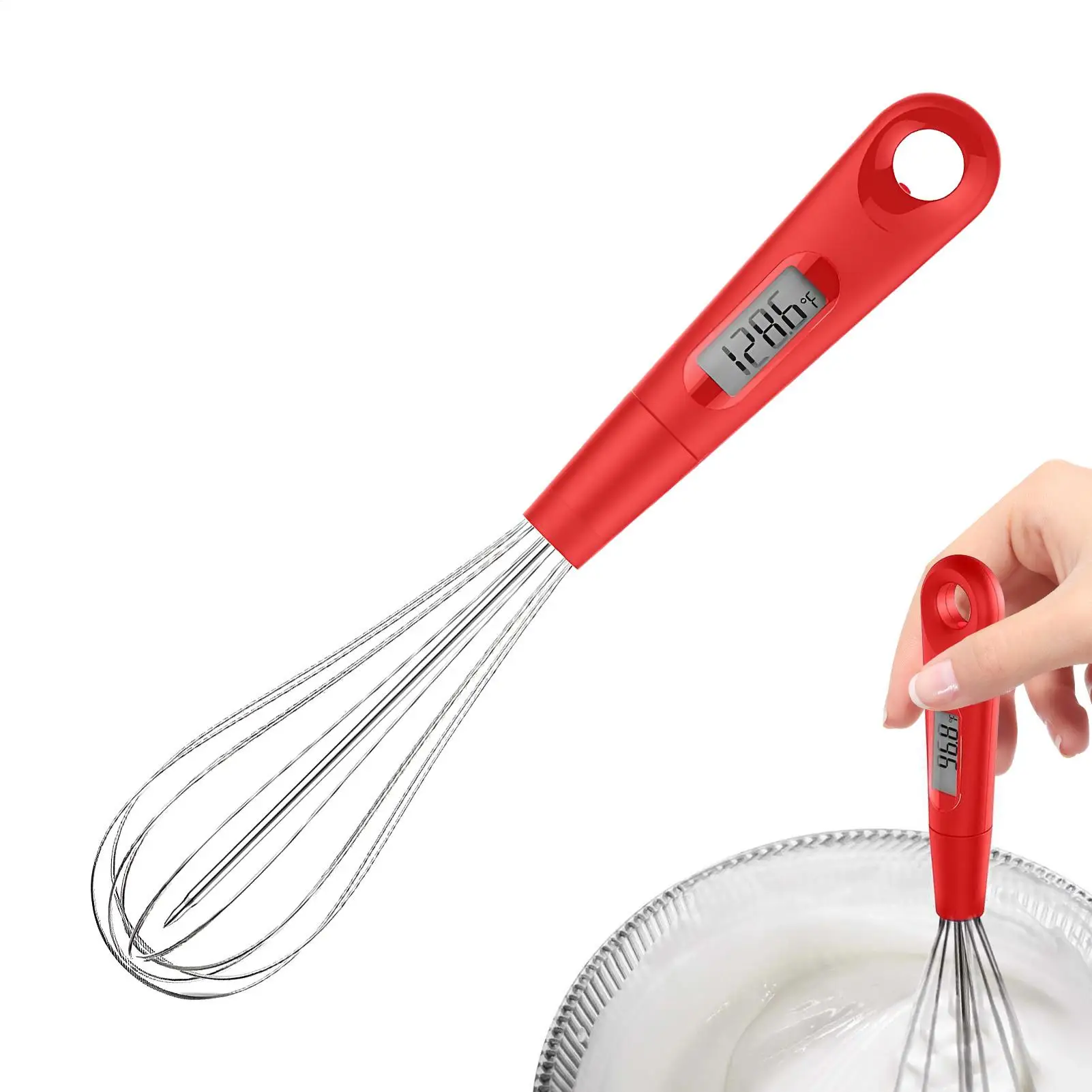 

Термостойкий высокоточный термометр-щуп 2-в-1 для смешивания яиц и плавления шоколада, кухонный инструмент для выпечки десертов, тортов и конфет