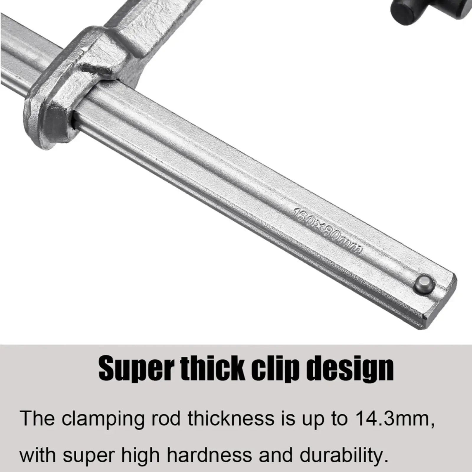 Heavy Duty F Clamp 6-1/3-Inch x 3-3/20 Inch (160 x 80mm ), Pack of 1