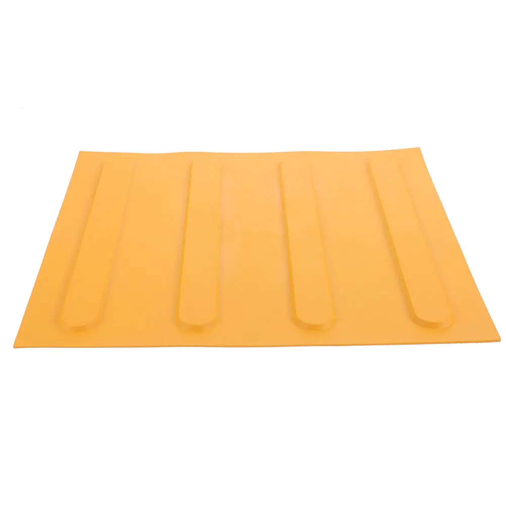 Carreaux de pavage tactiles 40x40, pavé de briques aveugles à bande jaune pour Guide de sécurité intérieur et extérieur, points de bosse pour aveugles